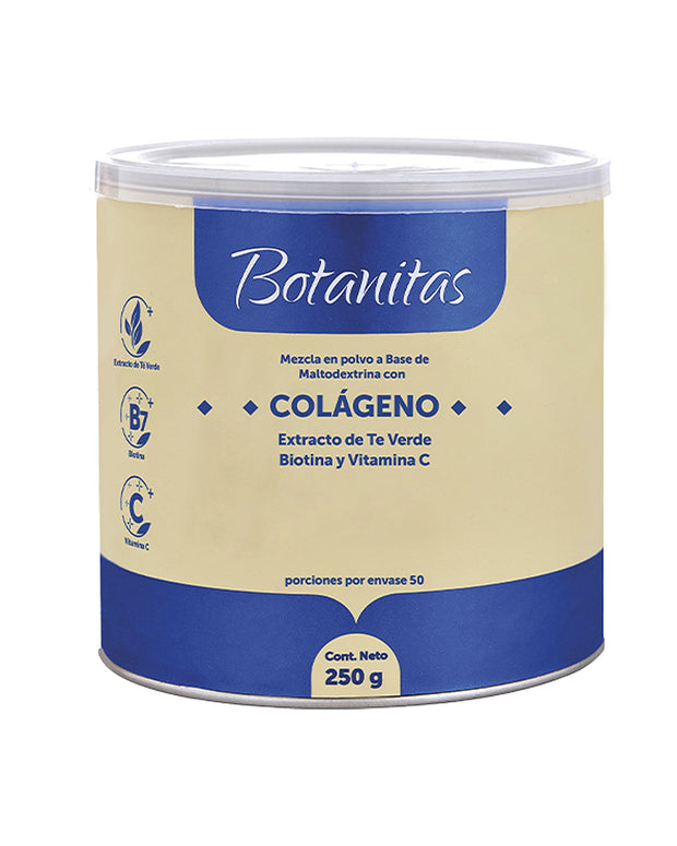 Mezcla de colageno té verde biotina y vitamina C x 250