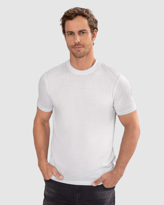 Camiseta manga corta con logo bordado en frente#color_000-blanco