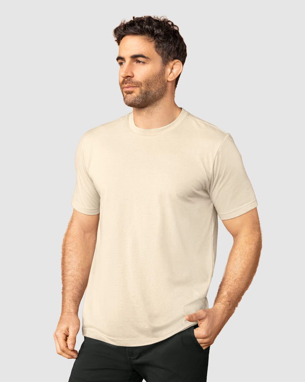 Camiseta manga corta con logo bordado en frente