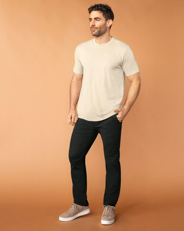 Camiseta manga corta con logo bordado en frente