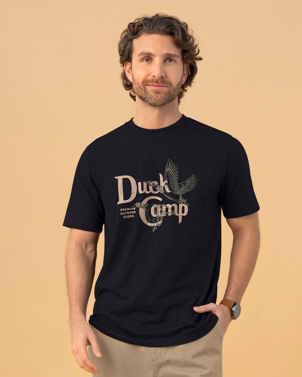 Camiseta manga corta con estampado localizado y cuello redondo