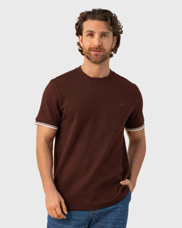 Camiseta cuello redondo manga corta
