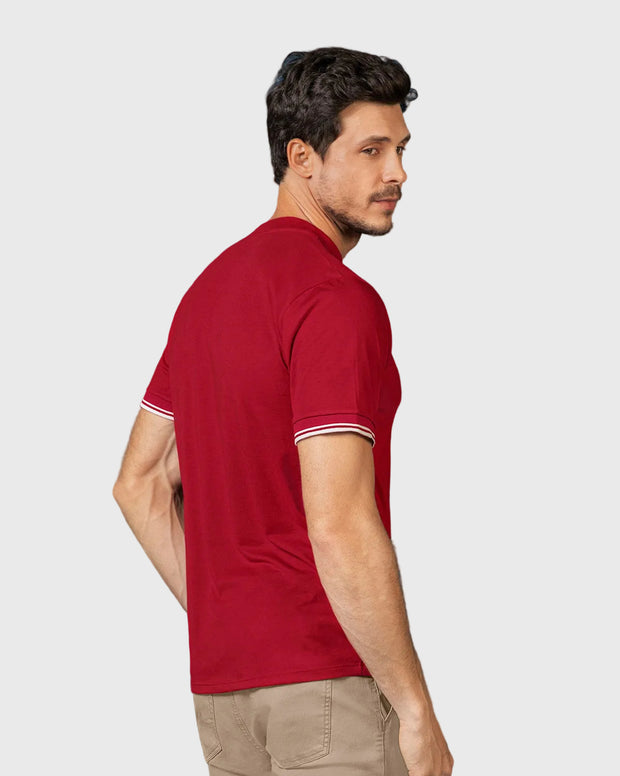Camiseta cuello redondo manga corta