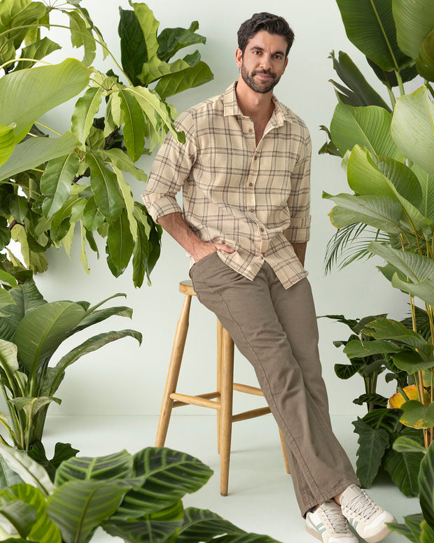Camisa leñadora para hombre
