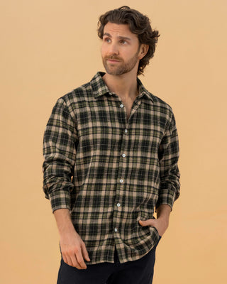 Camisa leñadora para hombre#color_636-cuadros-verdes