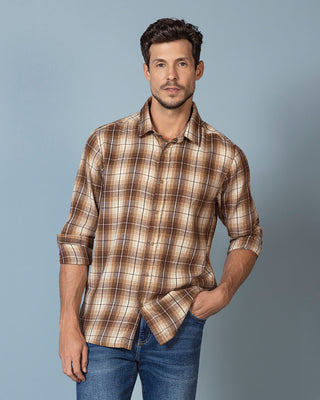 Camisa leñadora para hombre#color_640-cuadros-cafe