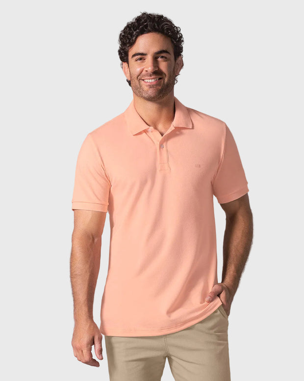 Camiseta polo manga corta con botones funcionales