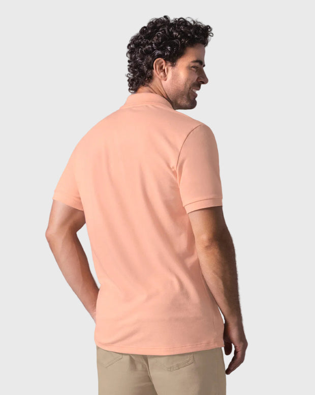Camiseta polo manga corta con botones funcionales