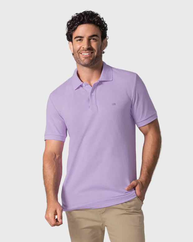 Camiseta polo manga corta con botones funcionales