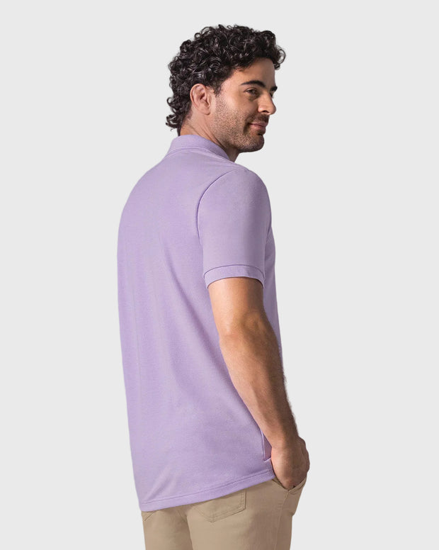 Camiseta polo manga corta con botones funcionales