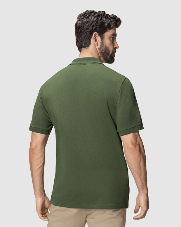 Camiseta tipo polo manga corta masculina