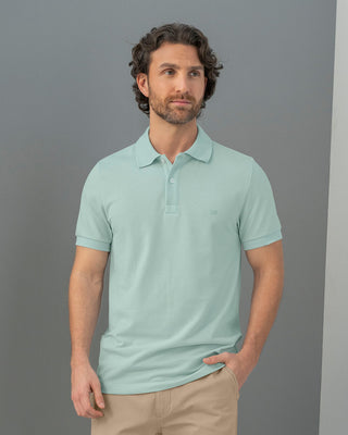 Camiseta tipo polo manga corta masculina#color_172-verde-claros