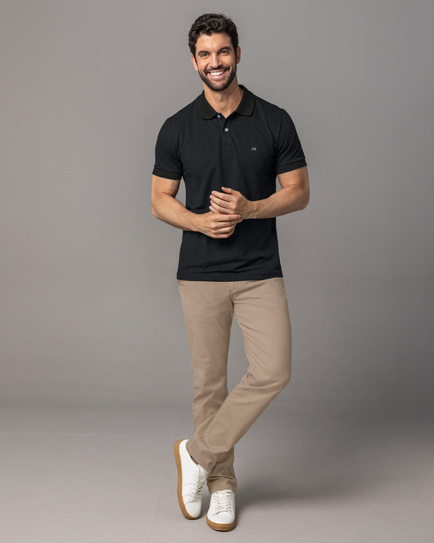 Camiseta tipo polo manga corta masculina