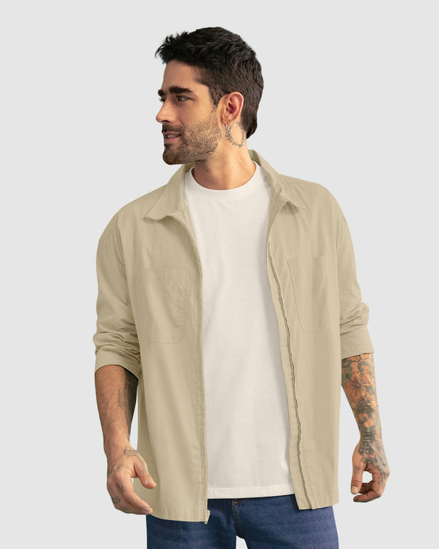 Chaqueta liviana estilo sobrecamisa