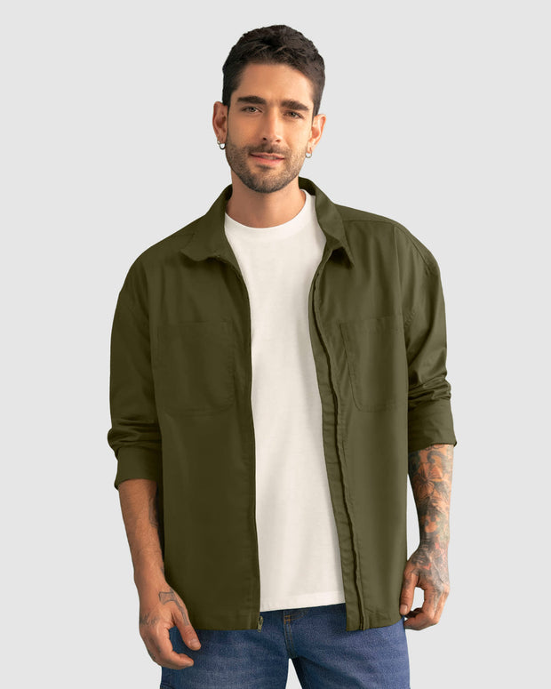 Chaqueta liviana estilo sobrecamisa
