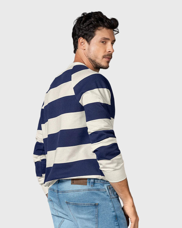 Buzo cuello redondo básico para hombre