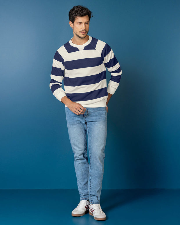 Buzo cuello redondo básico para hombre