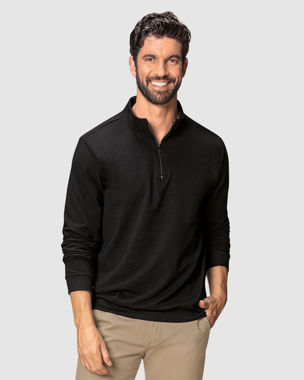 Buzo cuello alto con cierre