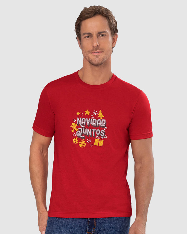 Camiseta manga corta con estampado para hombre