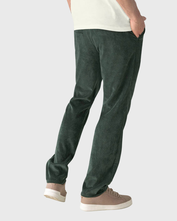 Pantalón masculino bota recta en corduroy