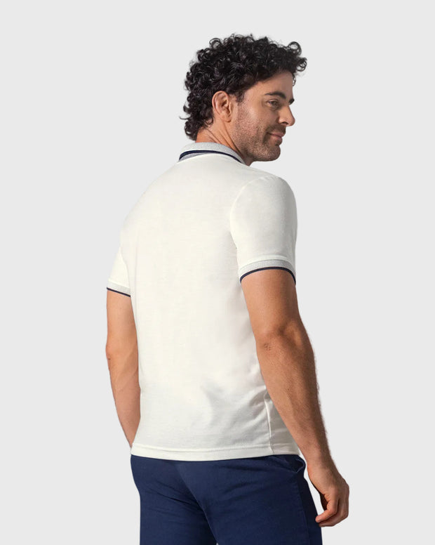 Camiseta tipo polo en tela piqué
