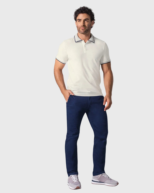 Camiseta tipo polo en tela piqué