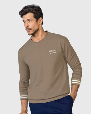 Buzo con cuello y fajón en rib#color_381-cafe-claro