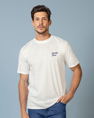Camiseta para hombre con estampado localizado en frente#color_808-marfil