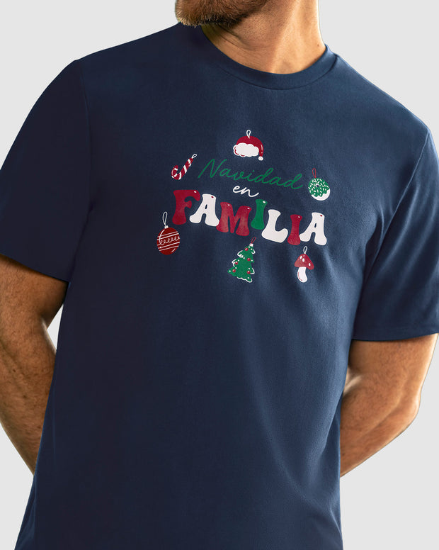 Camiseta manga corta de pijama masculina