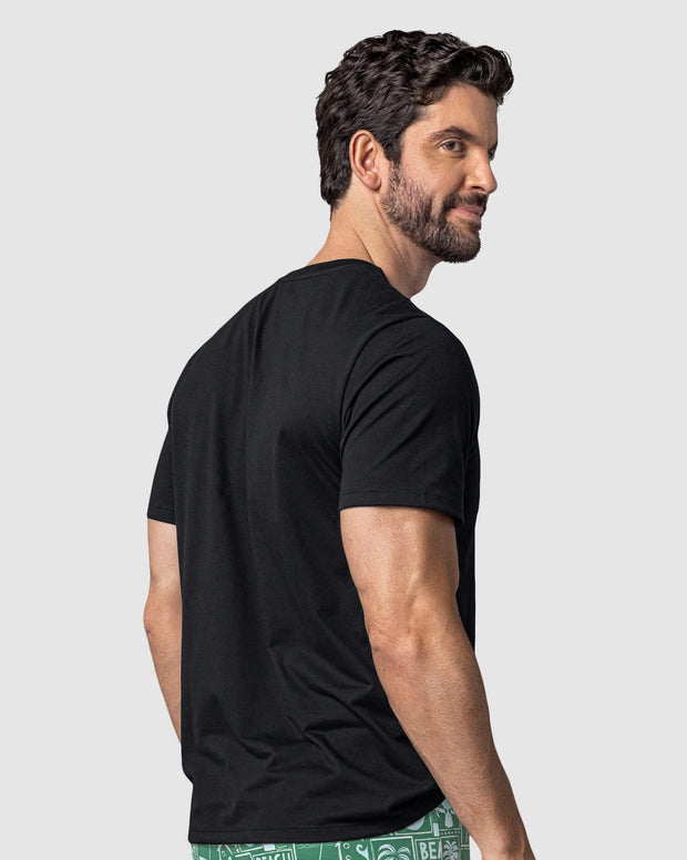 Camiseta manga corta de pijama navidad para hombre