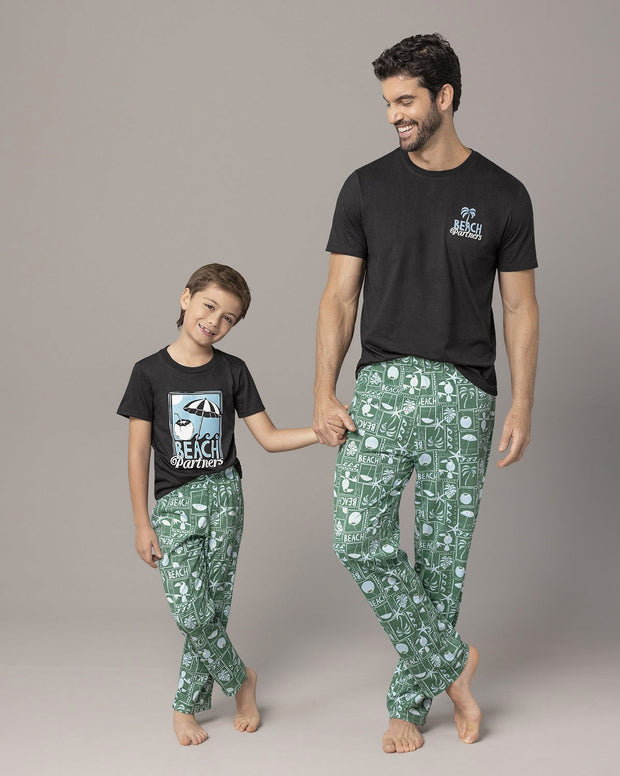 Camiseta manga corta de pijama navidad para hombre