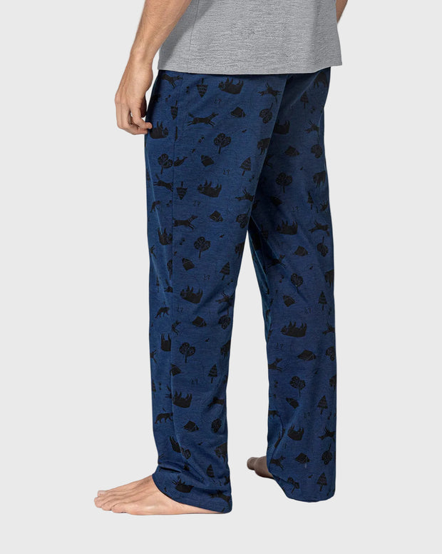 Pantalón bota recta con estampado