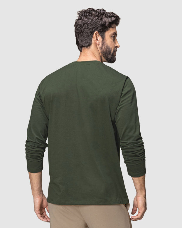 Camiseta manga larga ajustada de pijama