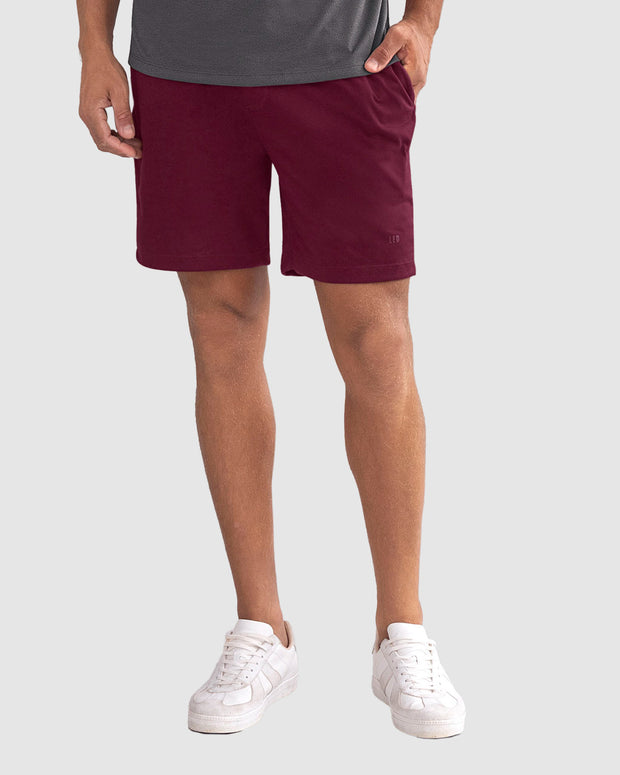 Bermuda con elástico en cintura para hombre