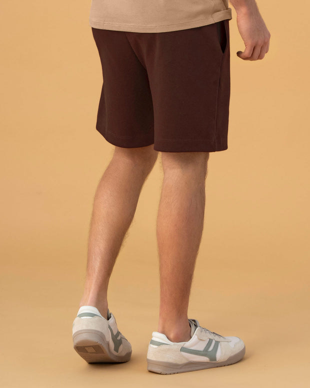 Bermuda con elástico en cintura para hombre