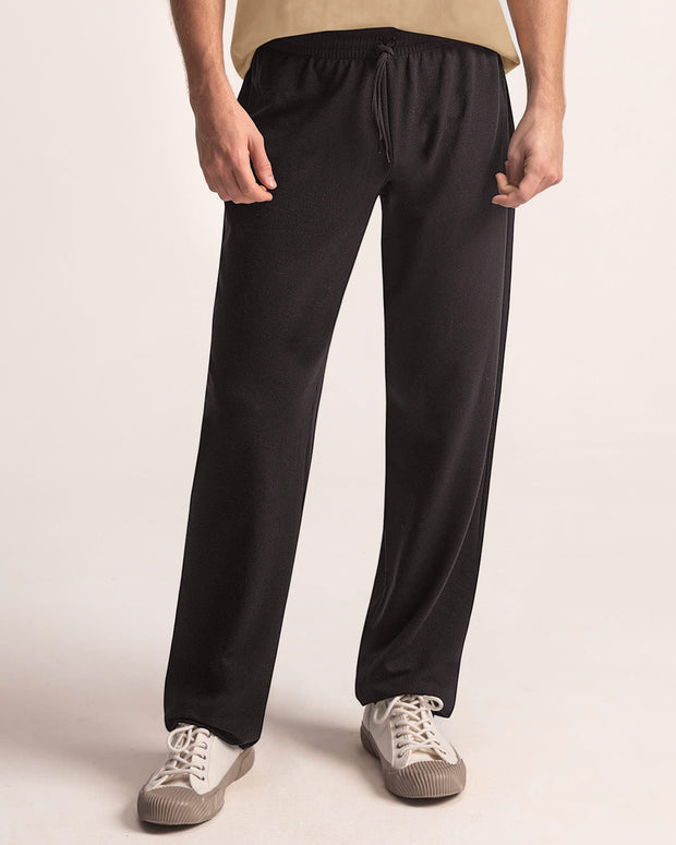 Pantalón exterior bota recta con elástico en cintura para hombre