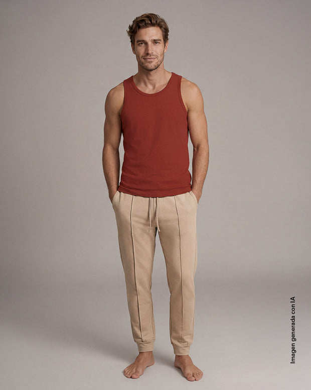 Pantalón jogger exterior con cordón ajustable