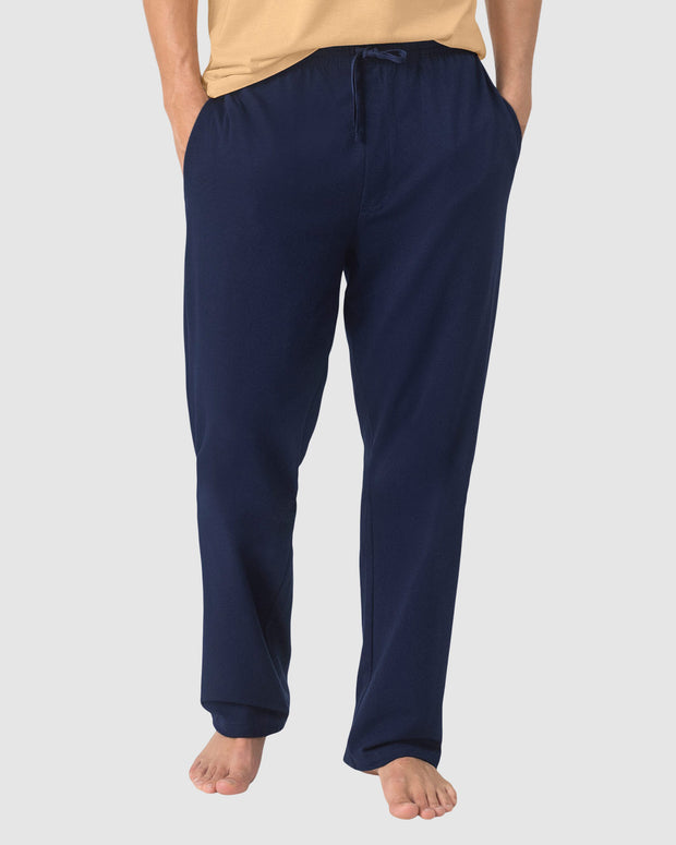 Pantalón bota recta con elástico en cintura para hombre