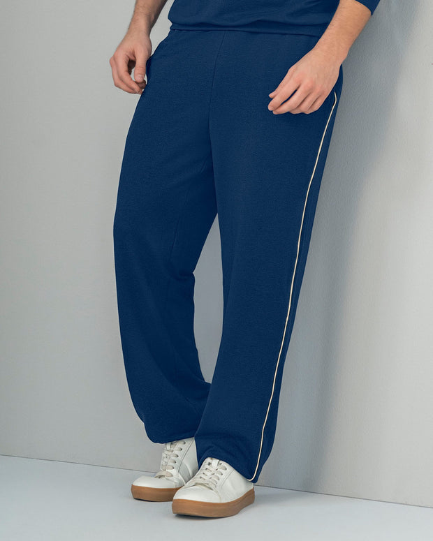 Jogger masculino con elástico y cordón en cintura