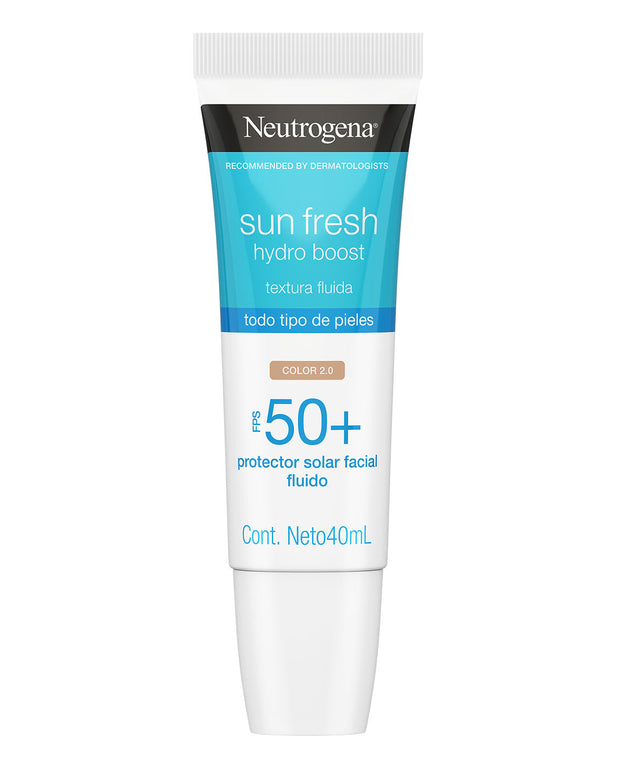 Bloqueador facial Neutrogena con color FPS50 Hydro Boost