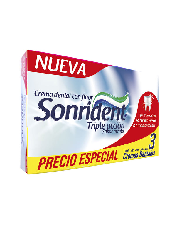 Crema triple acción Sonrident x3