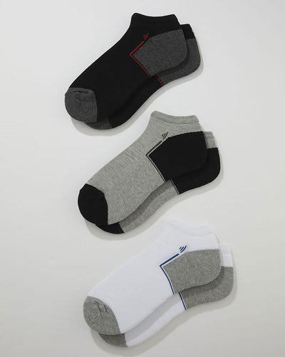 Calcetines tobilleros deportivos x 3 masculino Pointt#color_s12-surtido-negro-gris-blanco