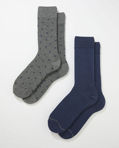 Calcetines casuales x 2 masculino Pointt#color_s09-surtido-gris-azul