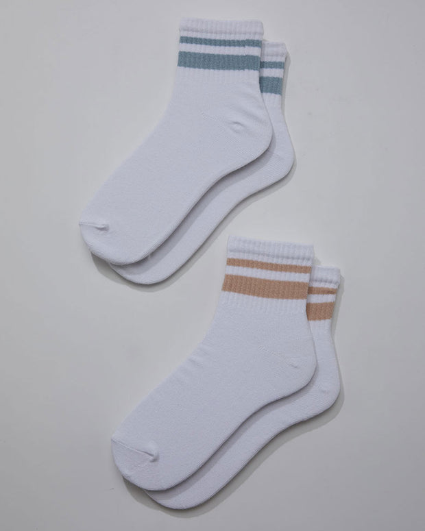 PX2 Calcetín media caña liso femenino