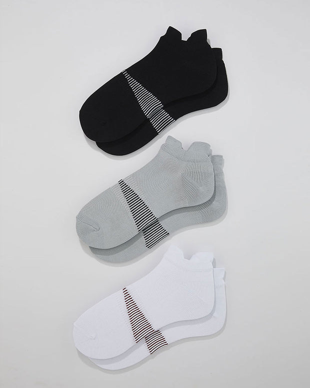 P x 3 Calcetín tobillero deportivo masculino en Microfibra Pointt