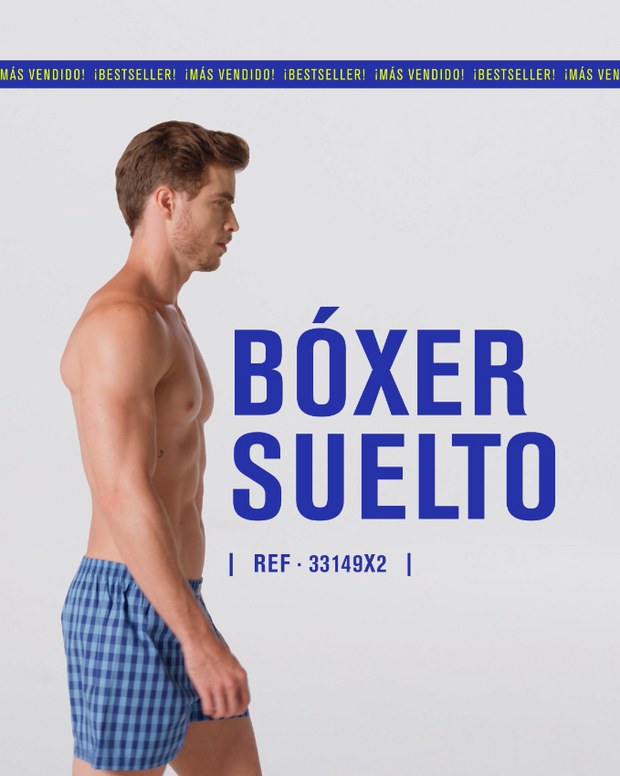 Paquete x2 bóxers sueltos en algodón de máxima frescura te puede llegar en cualquier estampado disponible