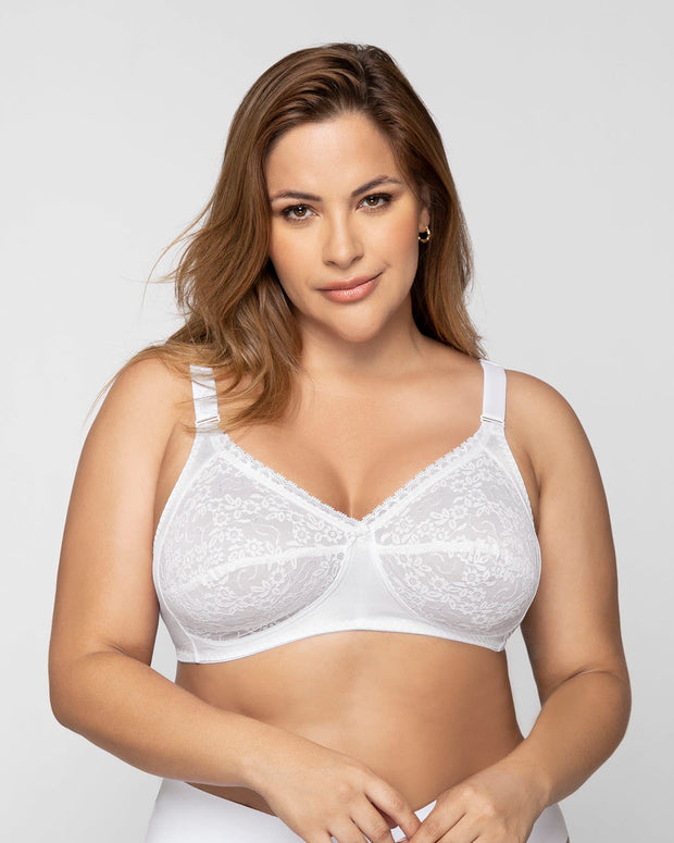 Brasier clásico sin arco con copas en encaje