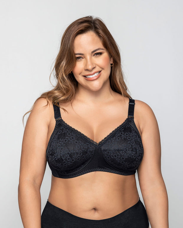 Brasier clásico sin arco con copas en encaje