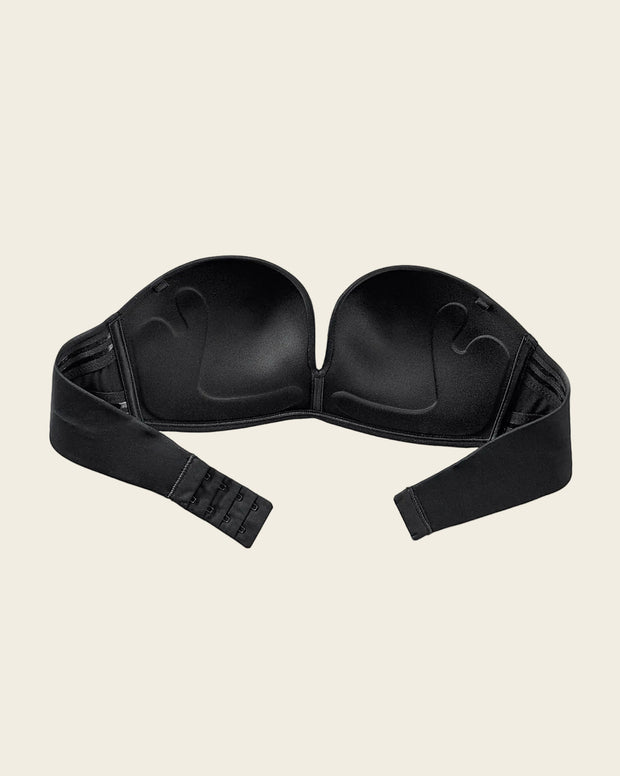 Brasier strapless antigravedad de realce alto sin arco