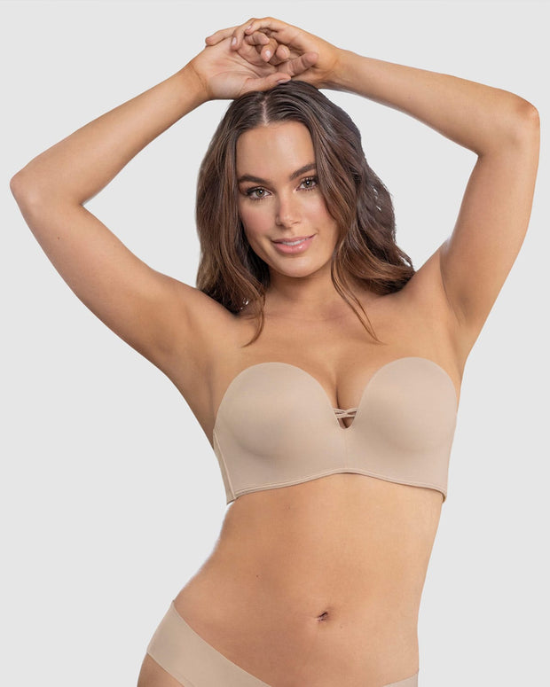 Brasier wow de triple realce ideal como strapless